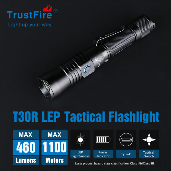 Taskulamppu Trustfire T30R LEP 460 lumen